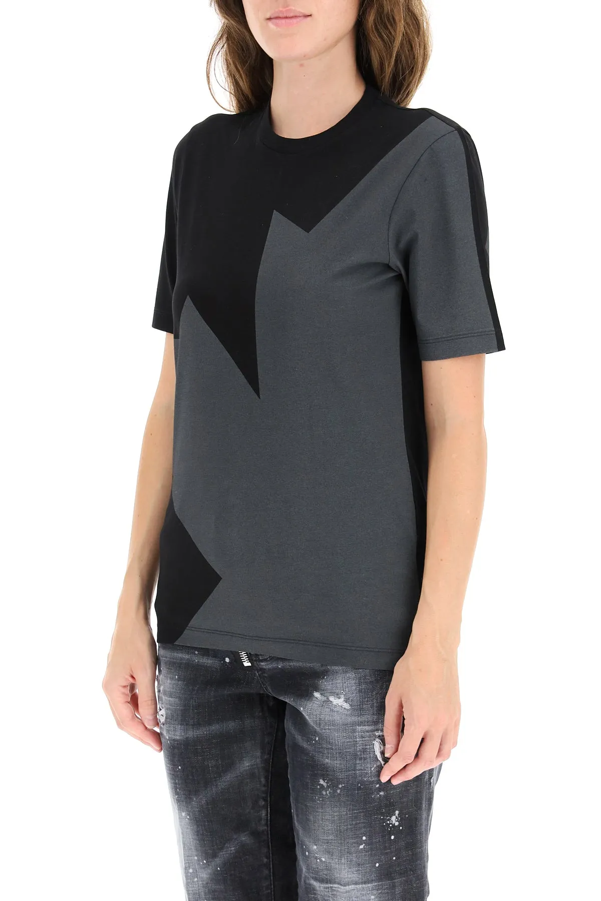 Dsquared2 Logo Leaf Printed T-Shirt