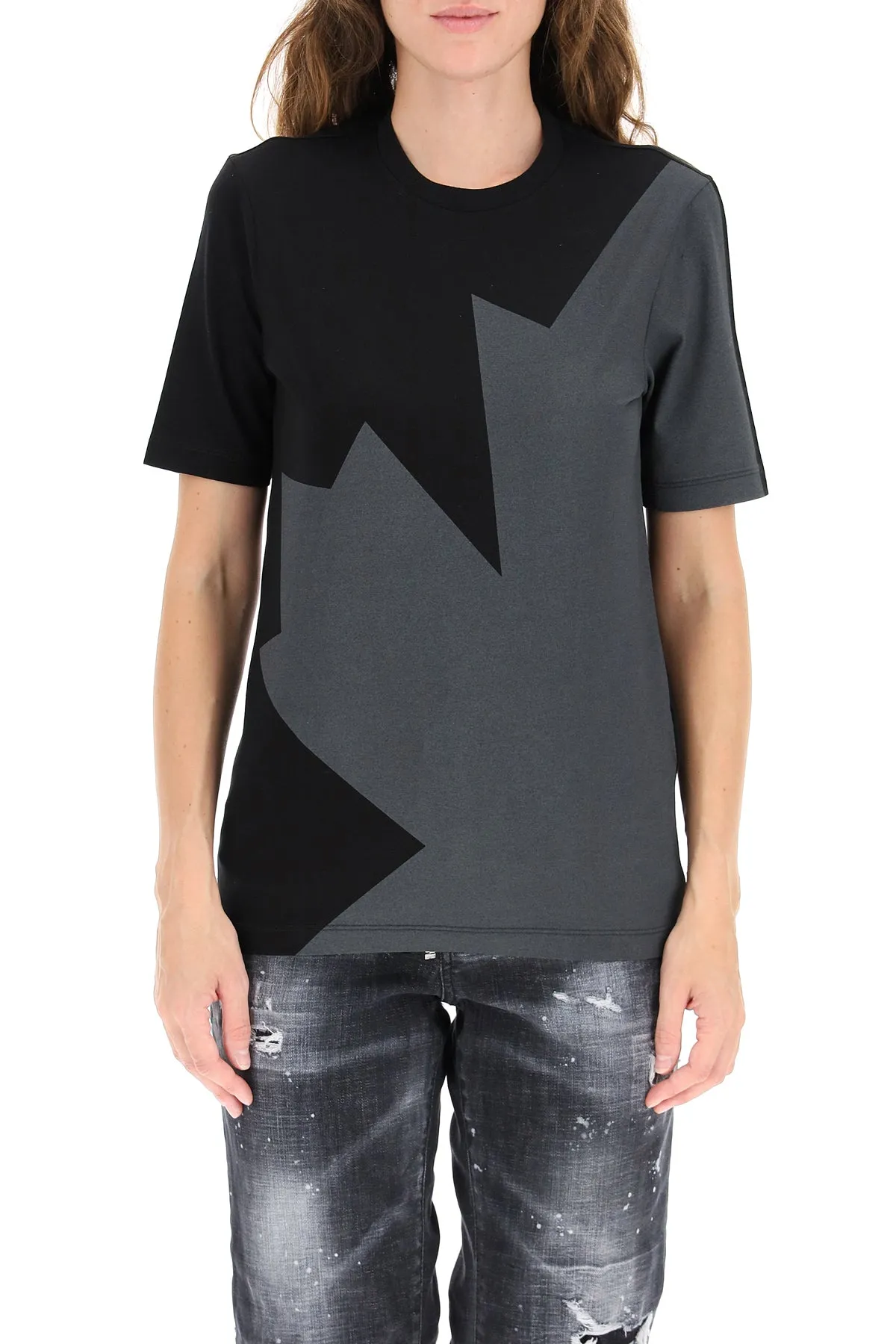 Dsquared2 Logo Leaf Printed T-Shirt