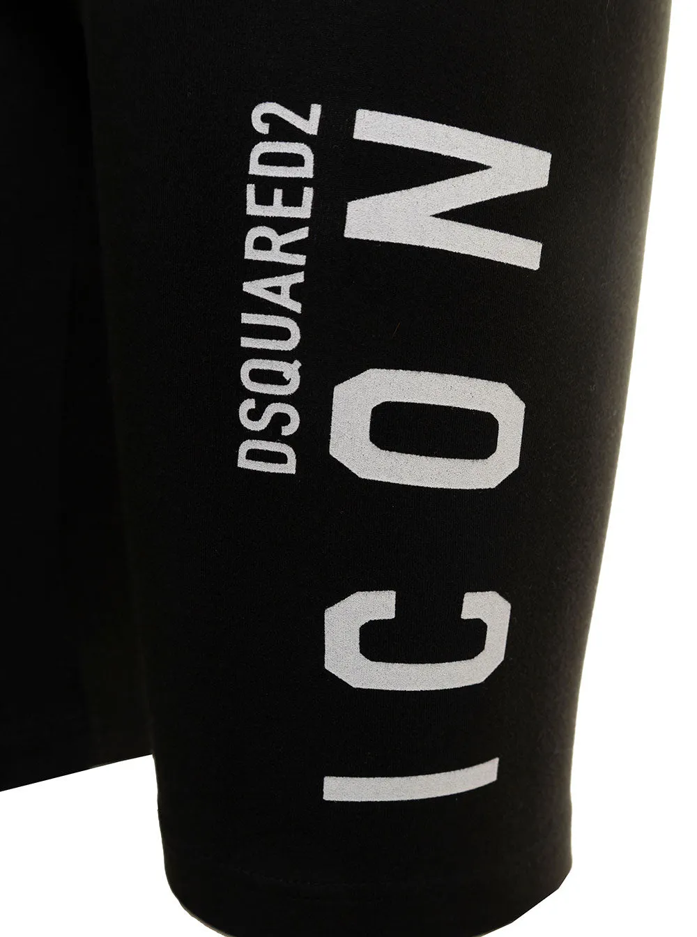 Dsquared2 Logo Printed Stretch Cycling Shorts