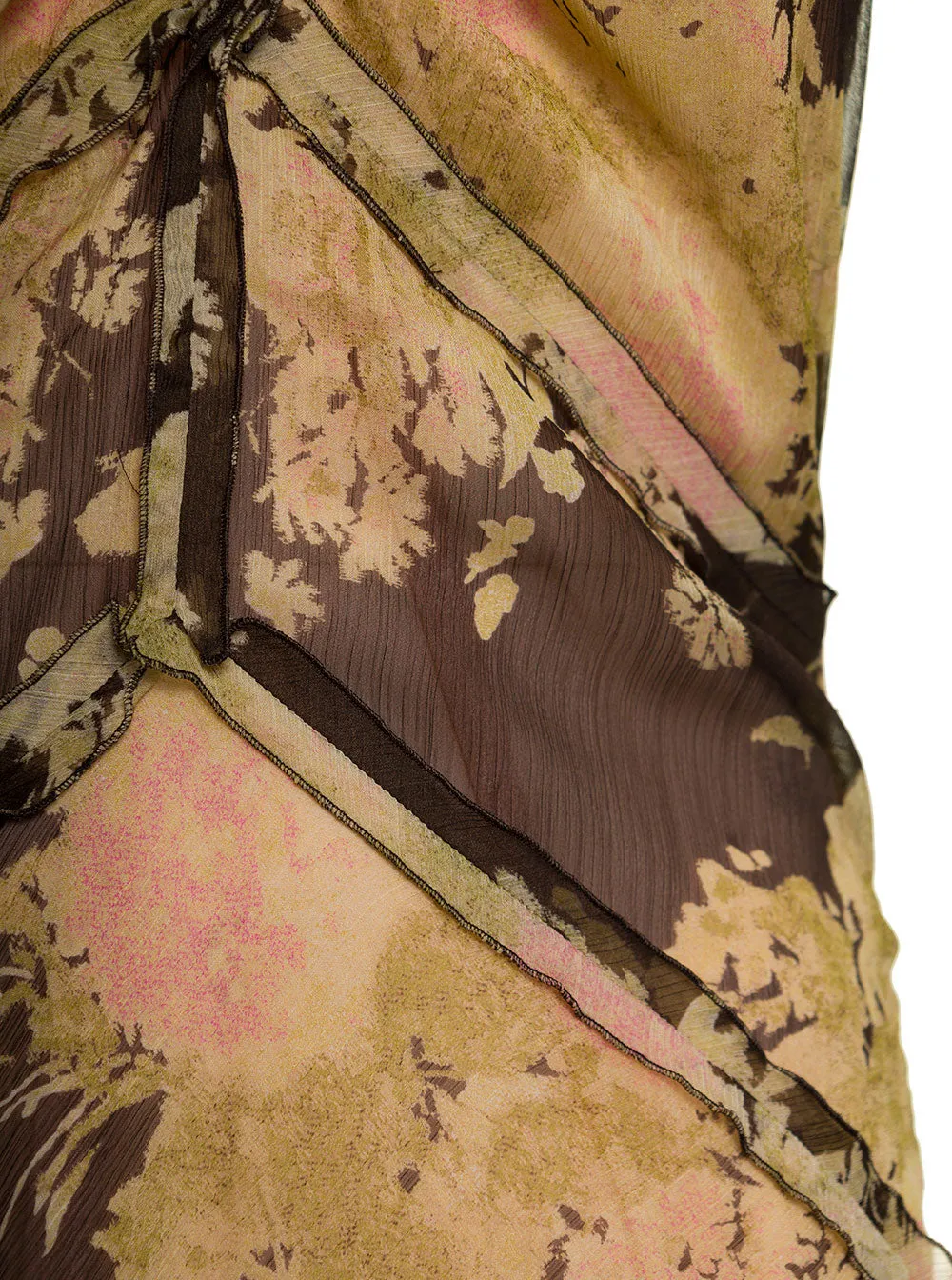 Dsquared2 Printed Gathered Midi Dress