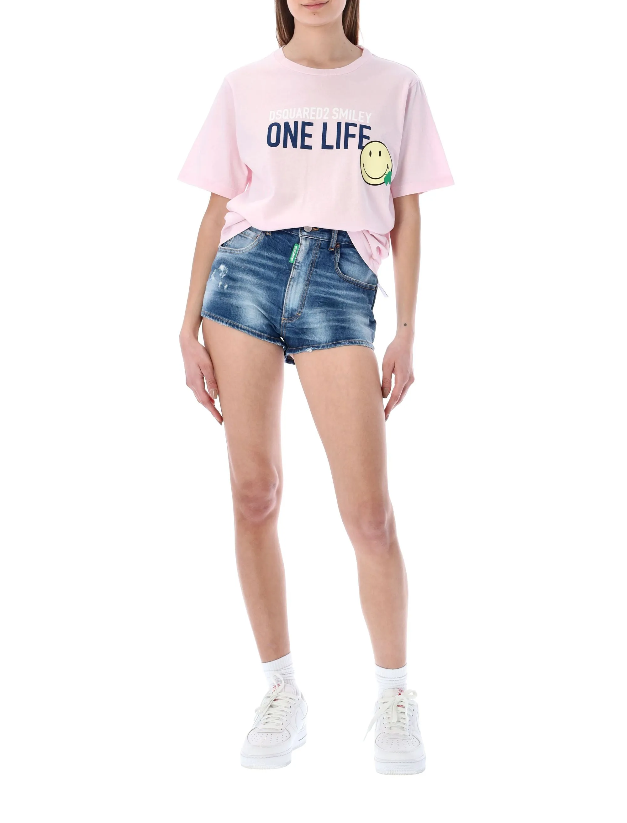 Dsquared2 Slogan Print Crewneck T-Shirt