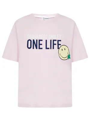Dsquared2 Slogan Print Crewneck T-Shirt