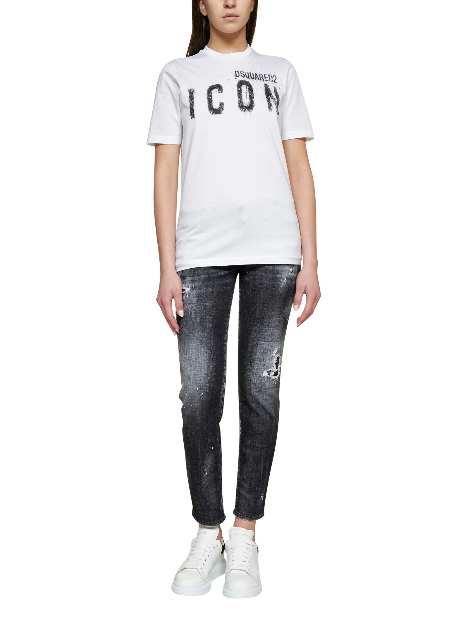 Dsquared2 Spray Logo Printed T-Shirt