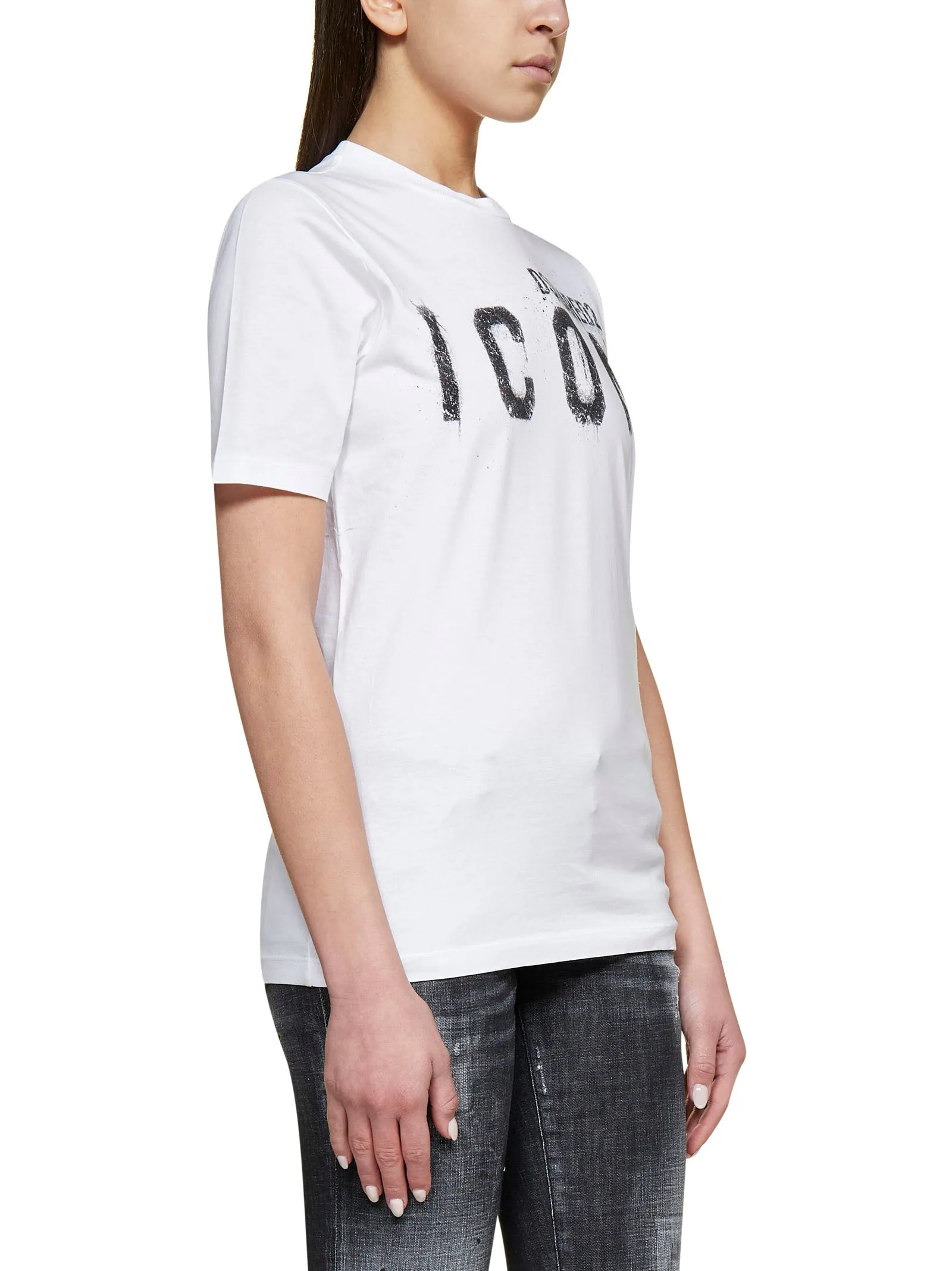 Dsquared2 Spray Logo Printed T-Shirt