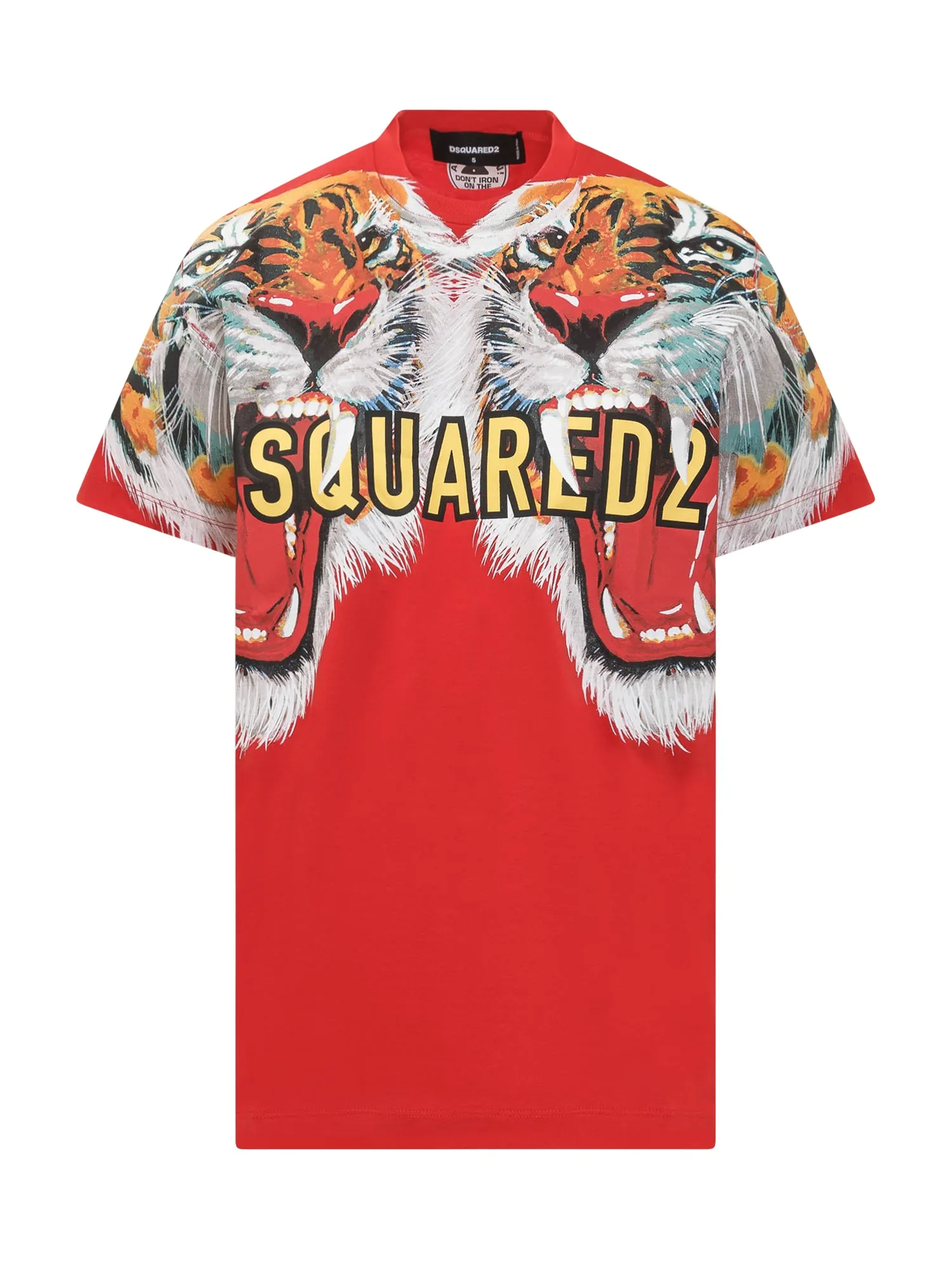 Dsquared2 Tiger Print Crewneck T-Shirt