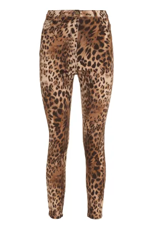 Elisabetta Franchi Animal Printed Skinny Jeans