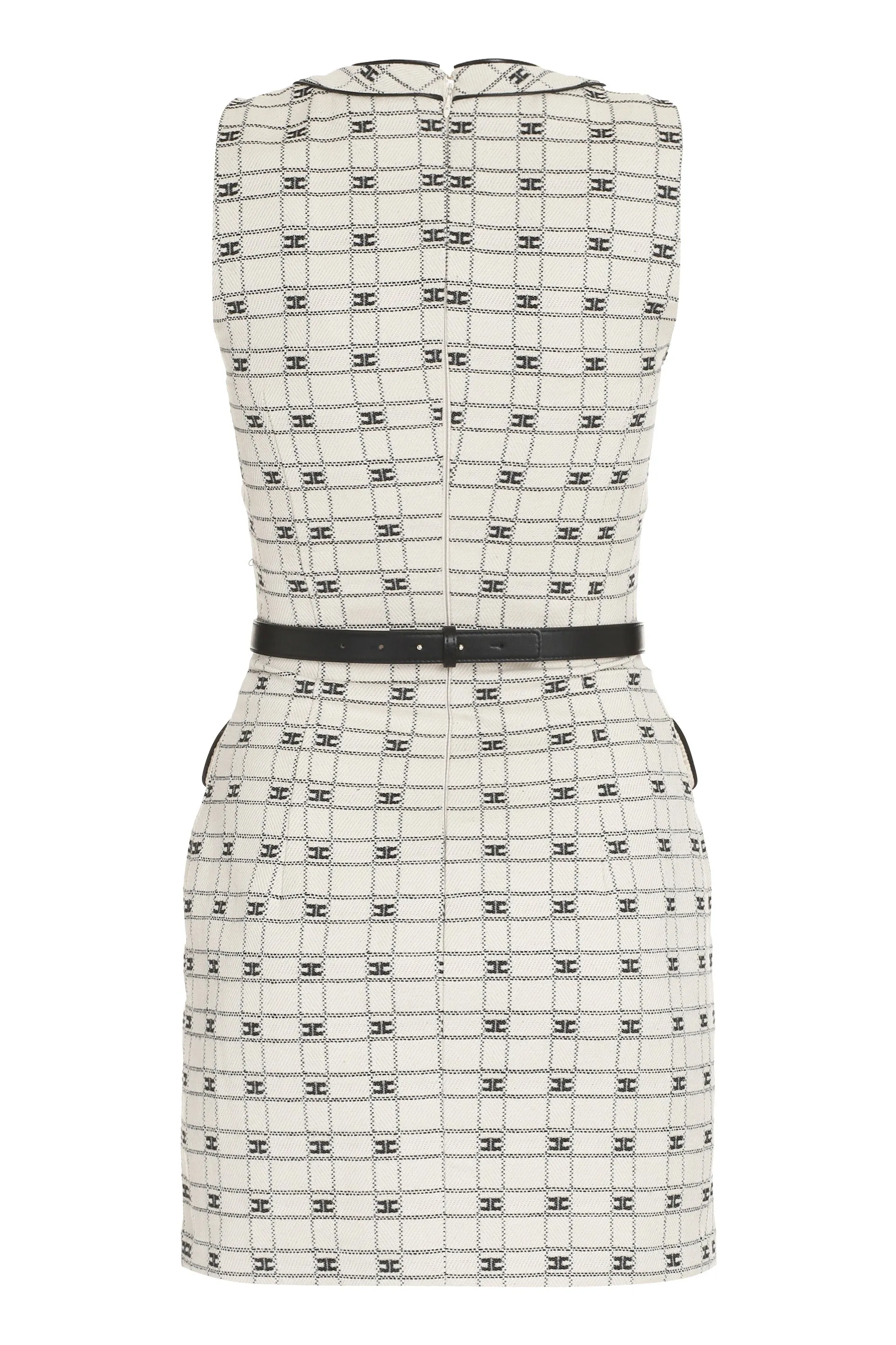 Elisabetta Franchi Belted Sleeveless Mini Dress