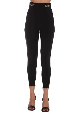 Elisabetta Franchi Buckle Detail Stretched Trousers