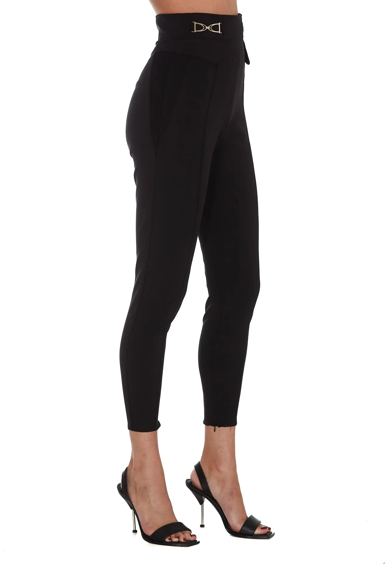 Elisabetta Franchi Buckle Detail Stretched Trousers