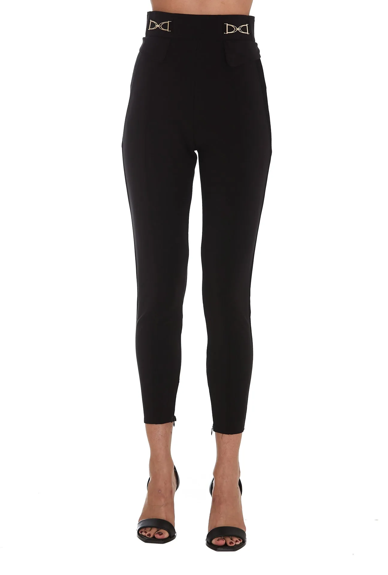 Elisabetta Franchi Buckle Detail Stretched Trousers