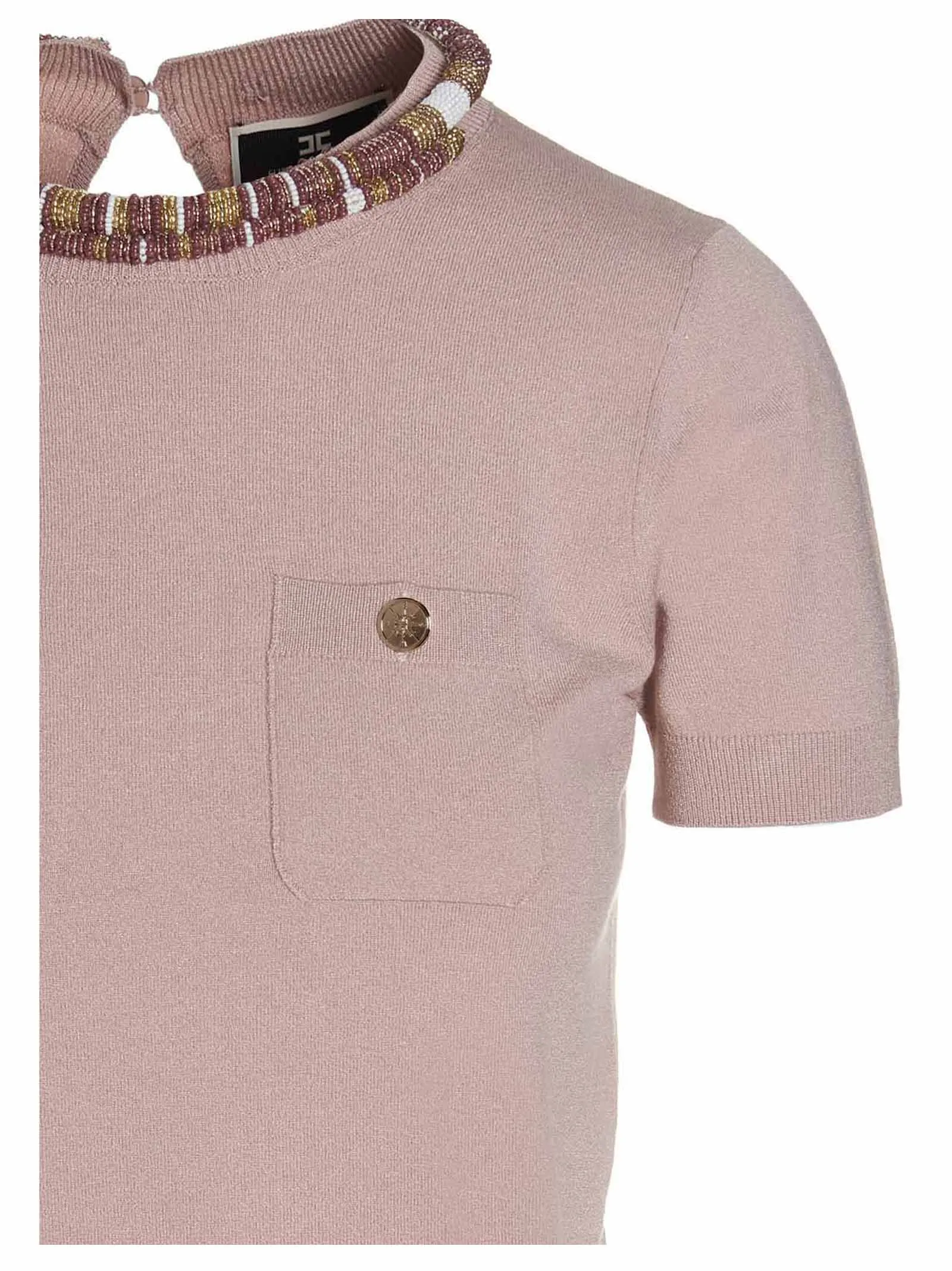 Elisabetta Franchi Embroidered Crewneck T-Shirt