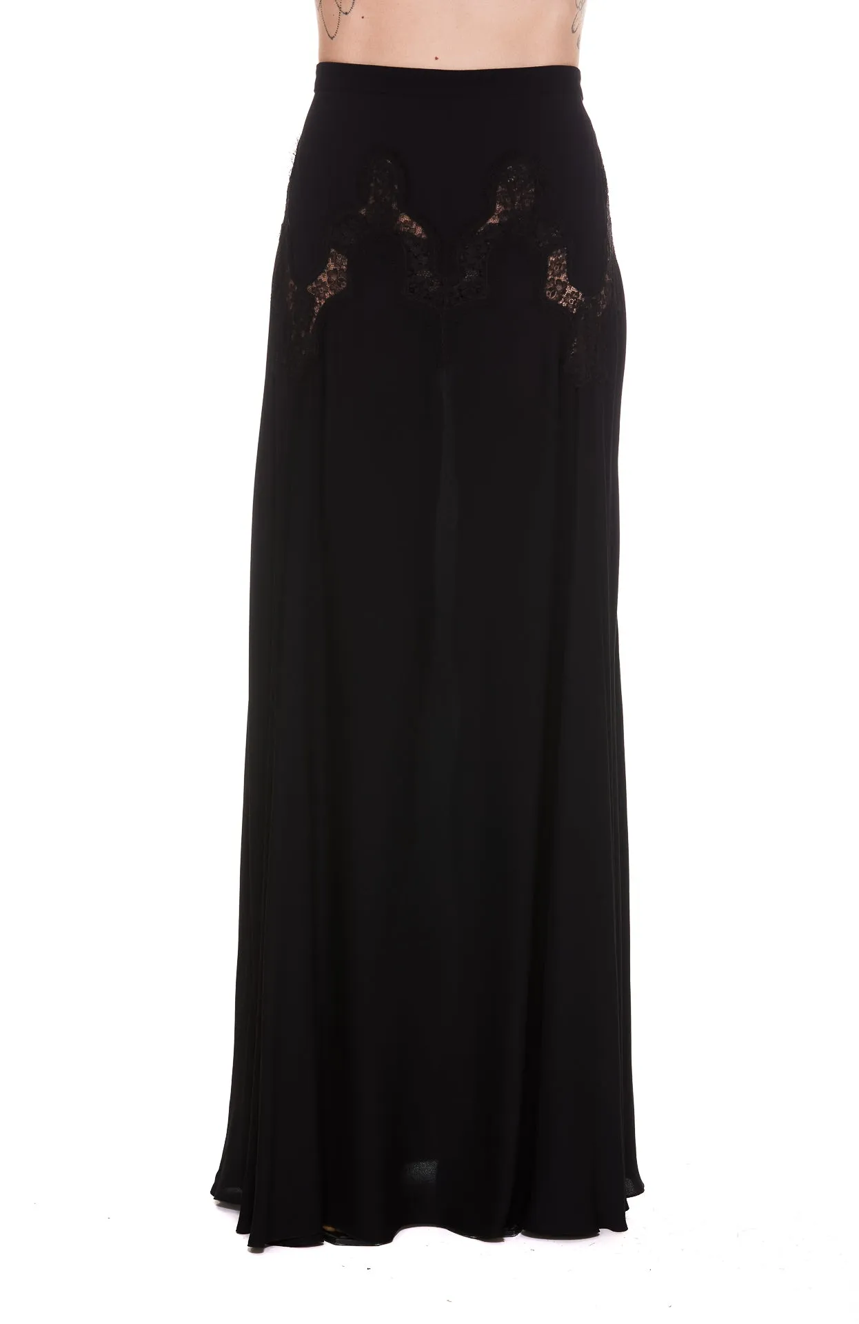 Elisabetta Franchi Embroidered Detail Maxi Skirt