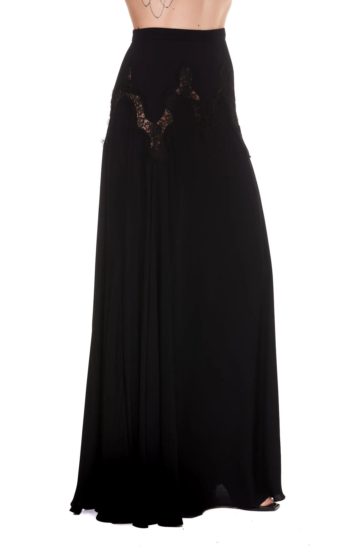 Elisabetta Franchi Embroidered Detail Maxi Skirt