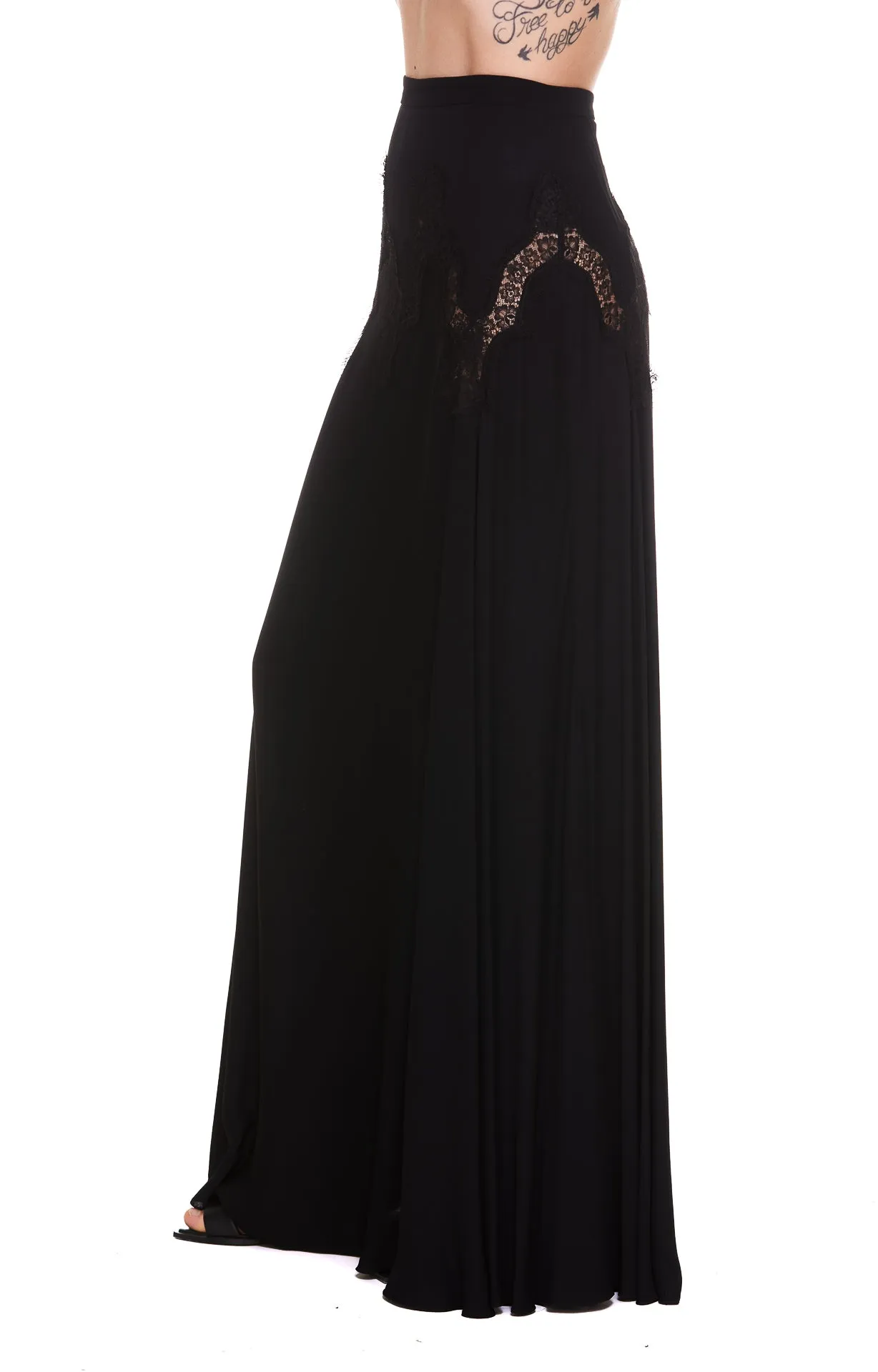Elisabetta Franchi Embroidered Detail Maxi Skirt