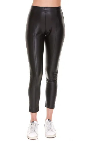 Elisabetta Franchi Faux-Leather High Waisted Leggings