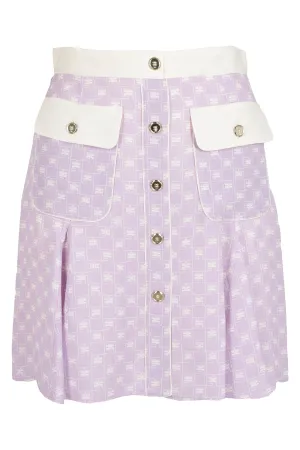 Elisabetta Franchi High Waist Buttoned Mini Skirt