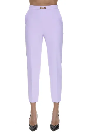 Elisabetta Franchi High Waist Cropped Trousers