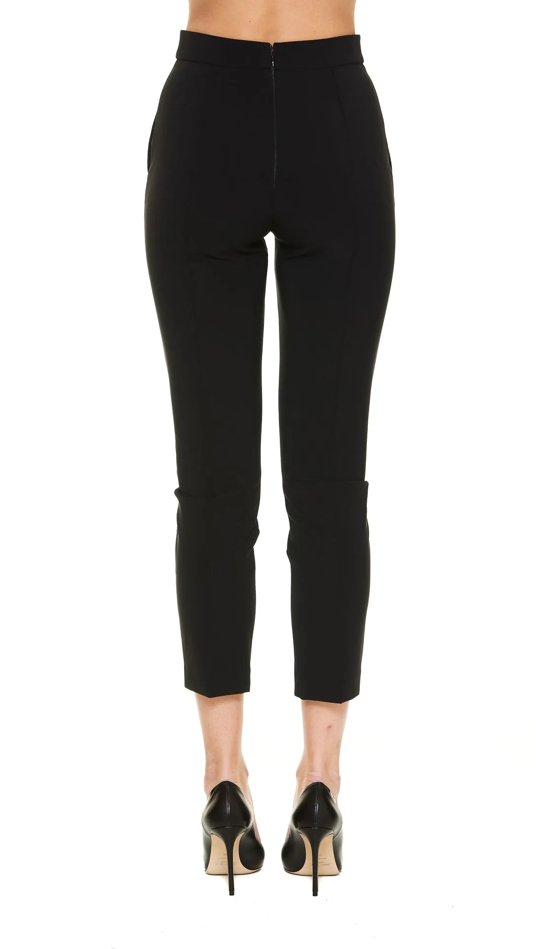 Elisabetta Franchi High Waist Slim Fit Trousers