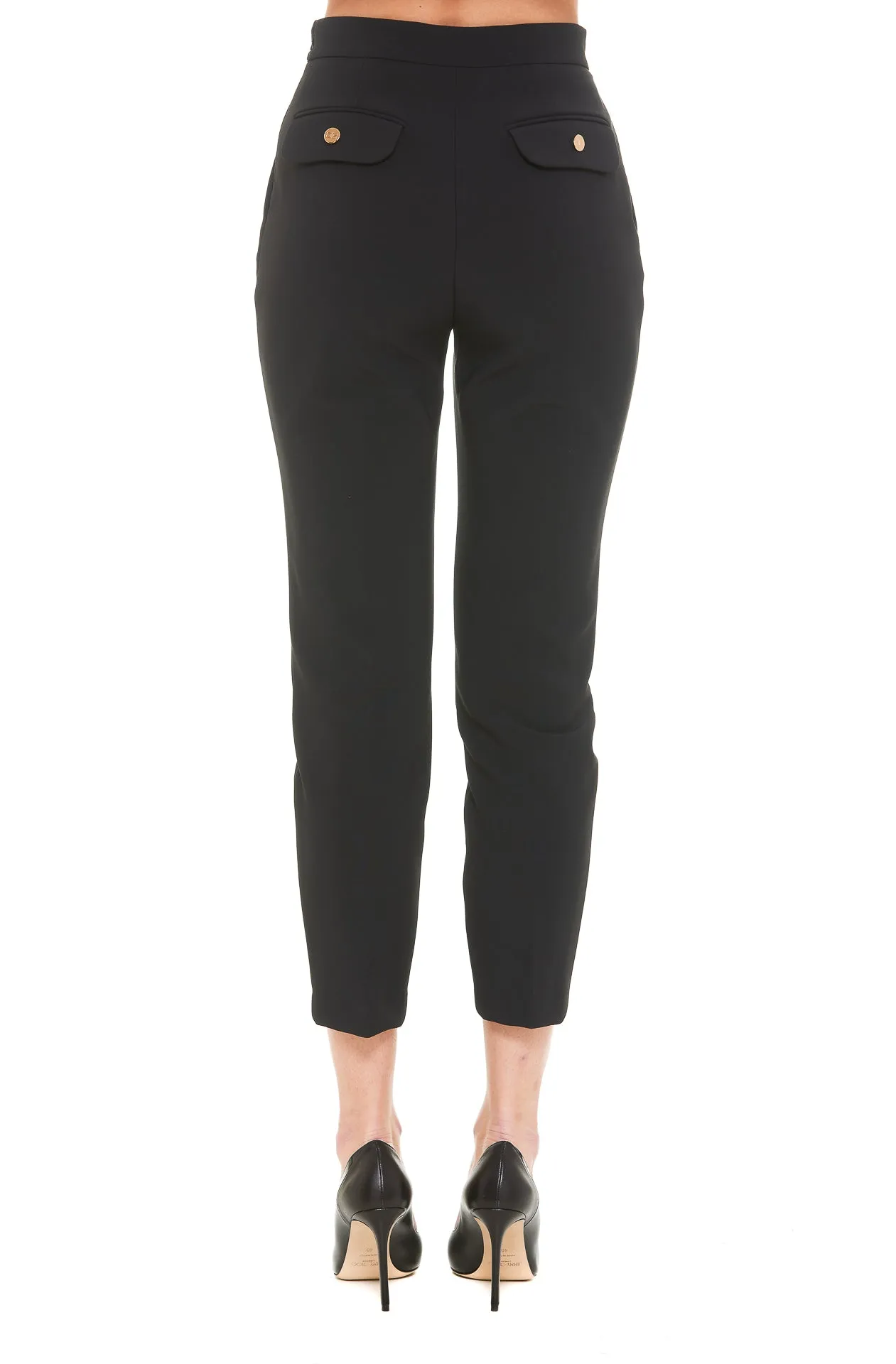 Elisabetta Franchi Horsebit-Detailed Cigarette Pants