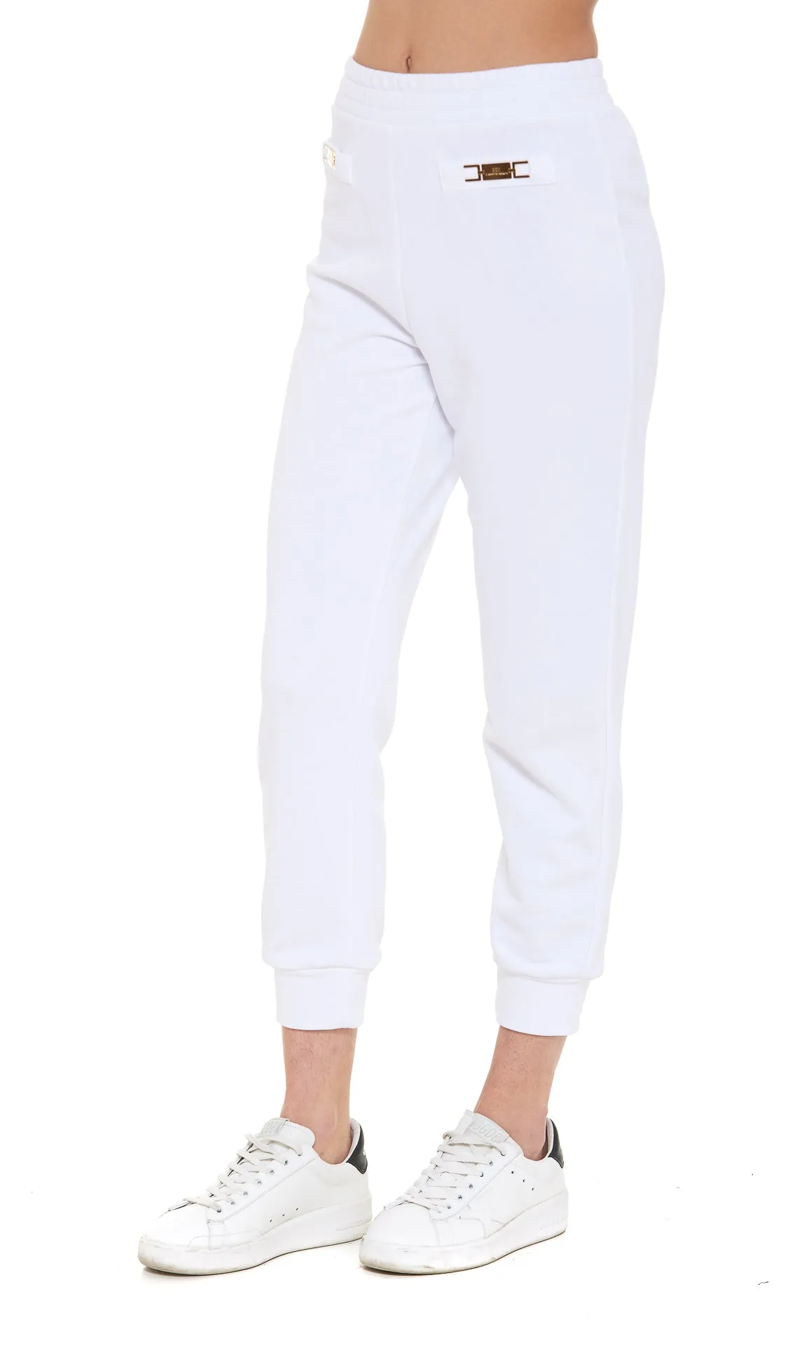 Elisabetta Franchi Logo Plaque Track Pants