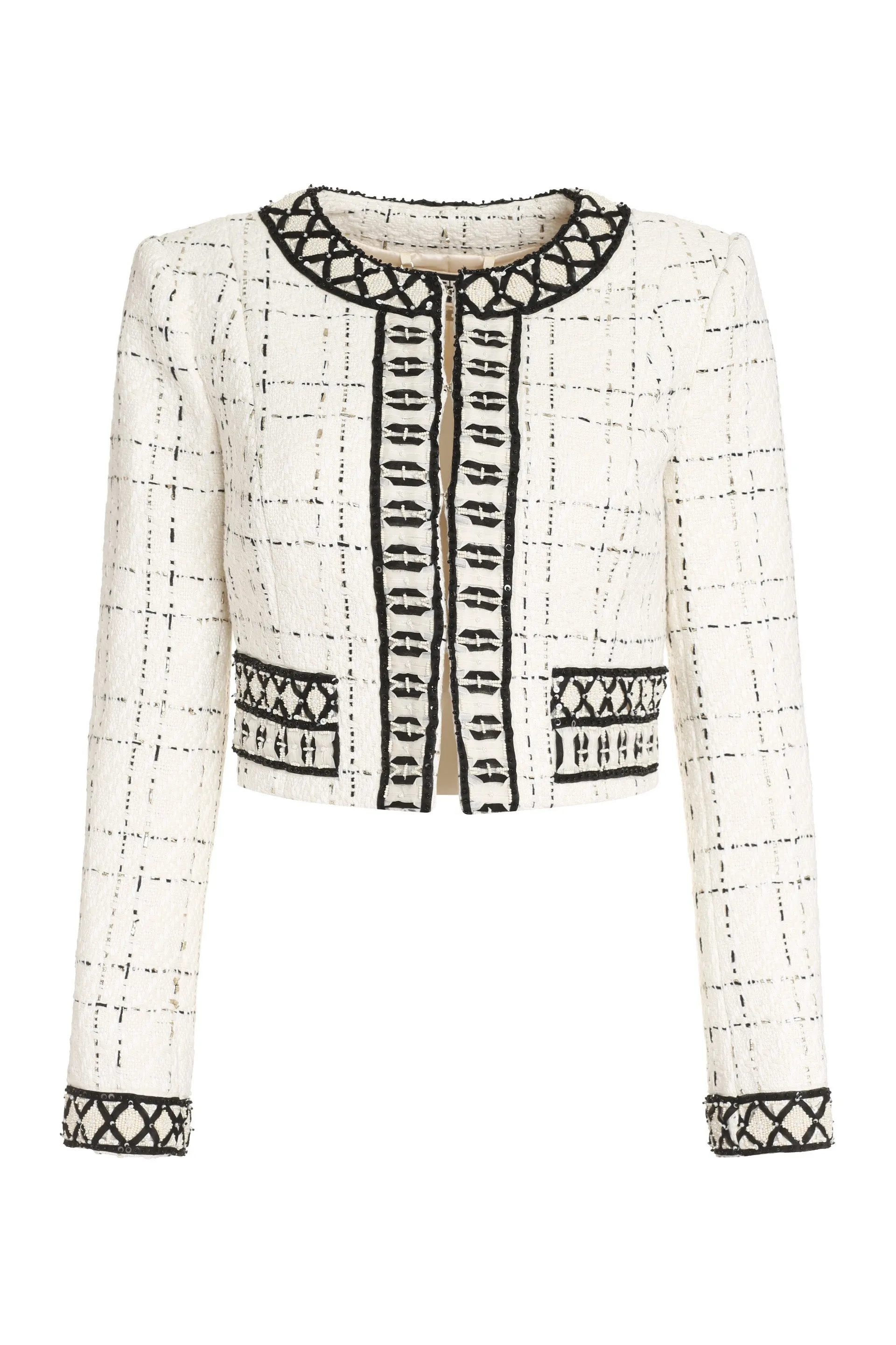 Elisabetta Franchi Tweed Cropped Jacket