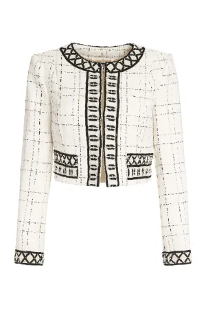 Elisabetta Franchi Tweed Cropped Jacket