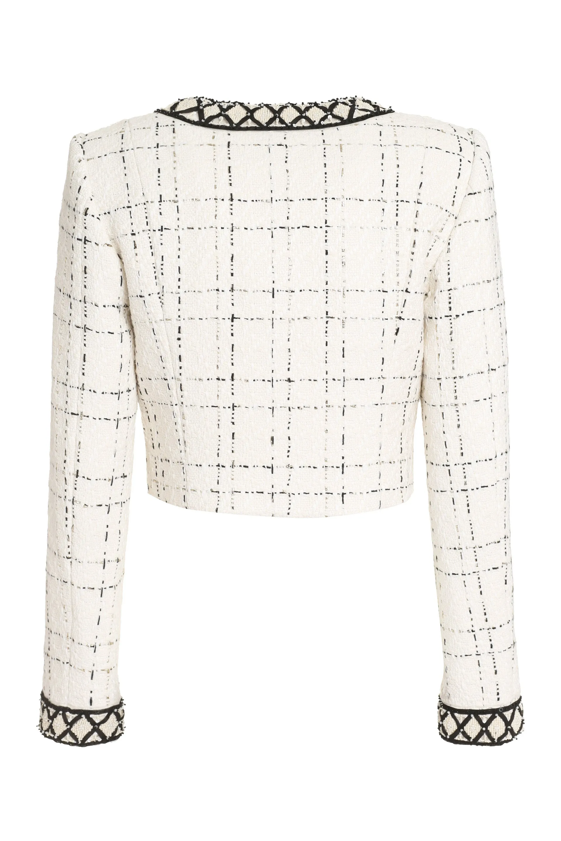 Elisabetta Franchi Tweed Cropped Jacket