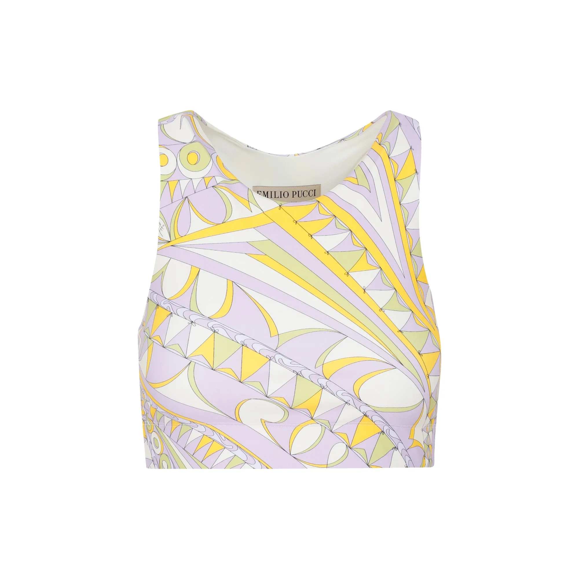 Emilio Pucci Graphic Printed Cropped Top