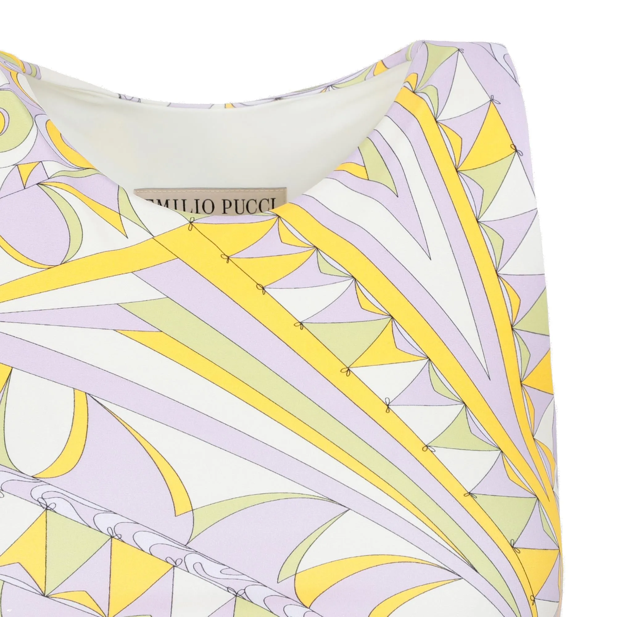 Emilio Pucci Graphic Printed Cropped Top