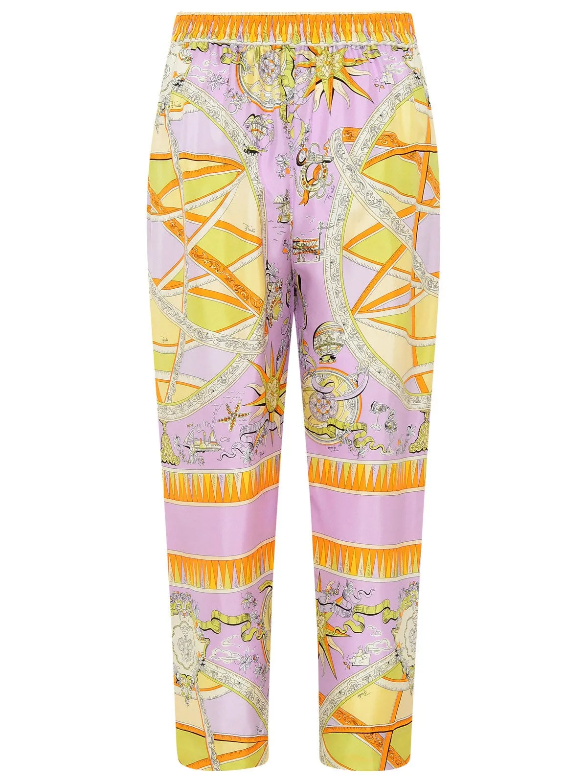 Emilio Pucci High Waisted Cropped Trousers