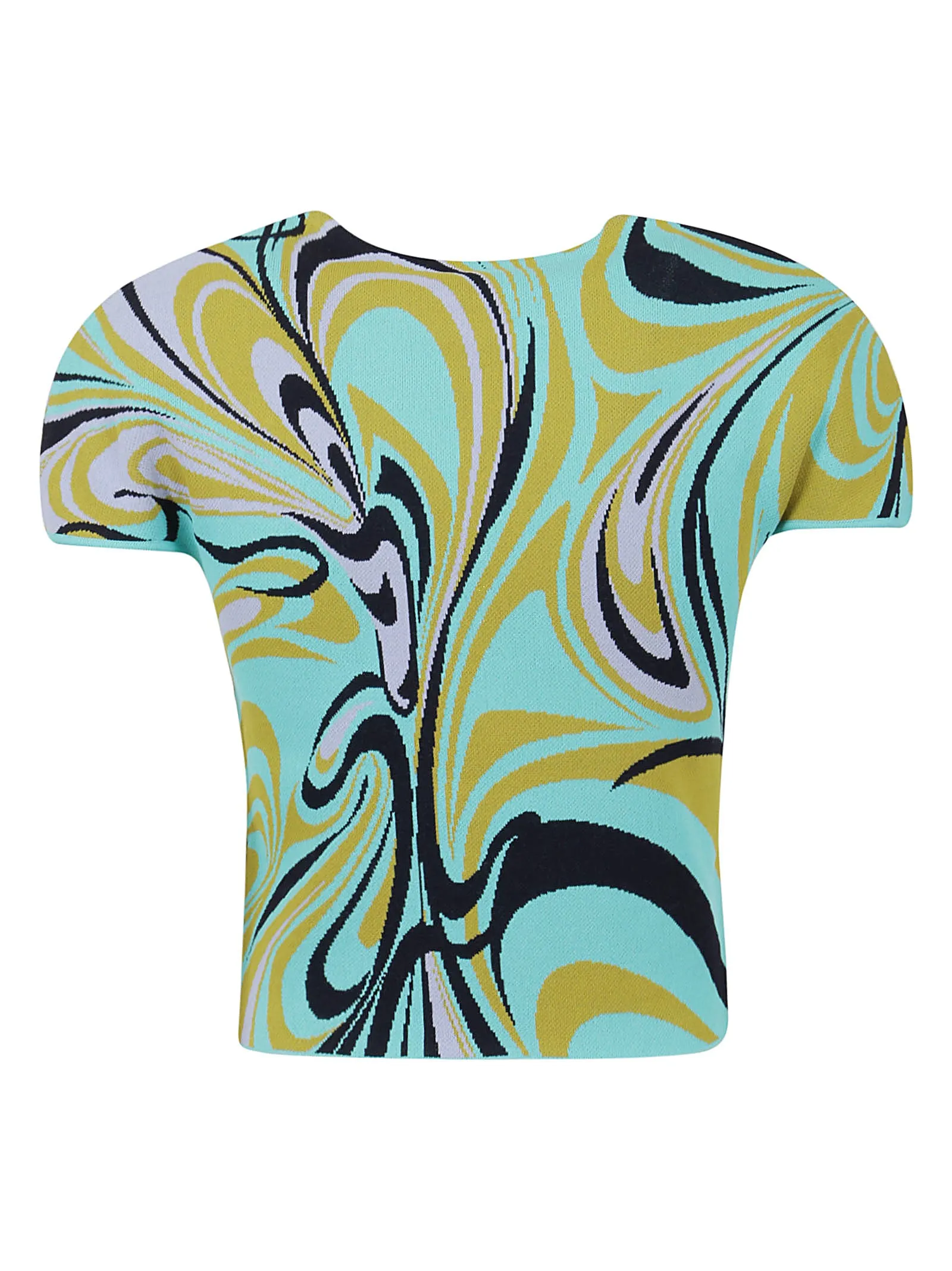 Emilio Pucci Onde-Print Short-Sleeved Knit T-Shirt