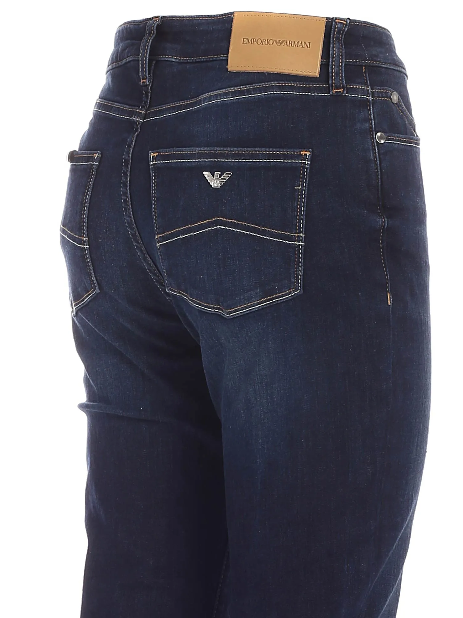 Emporio Armani Mid Rise Slim Cut Jeans
