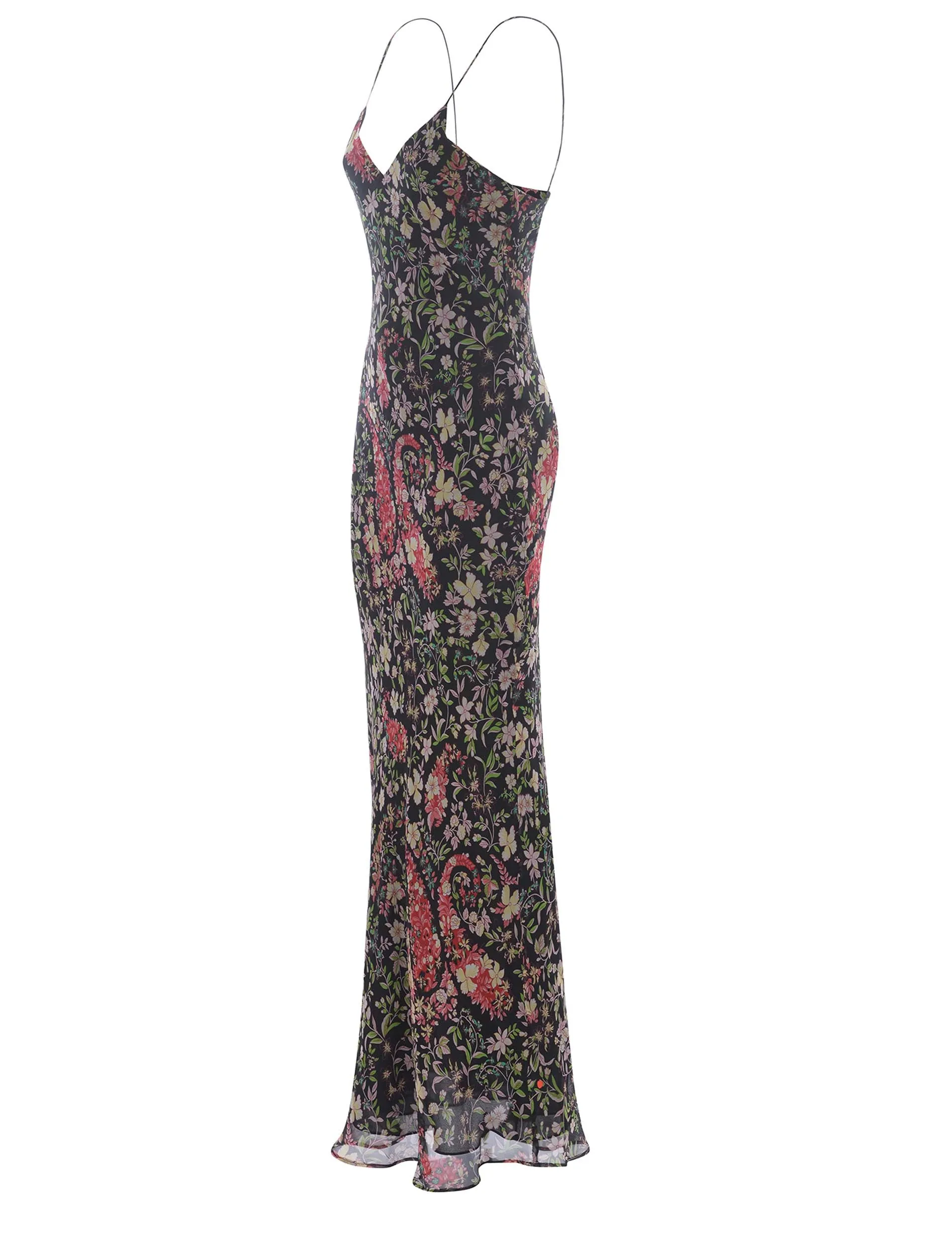Etro Allover Floral Print Long Dress