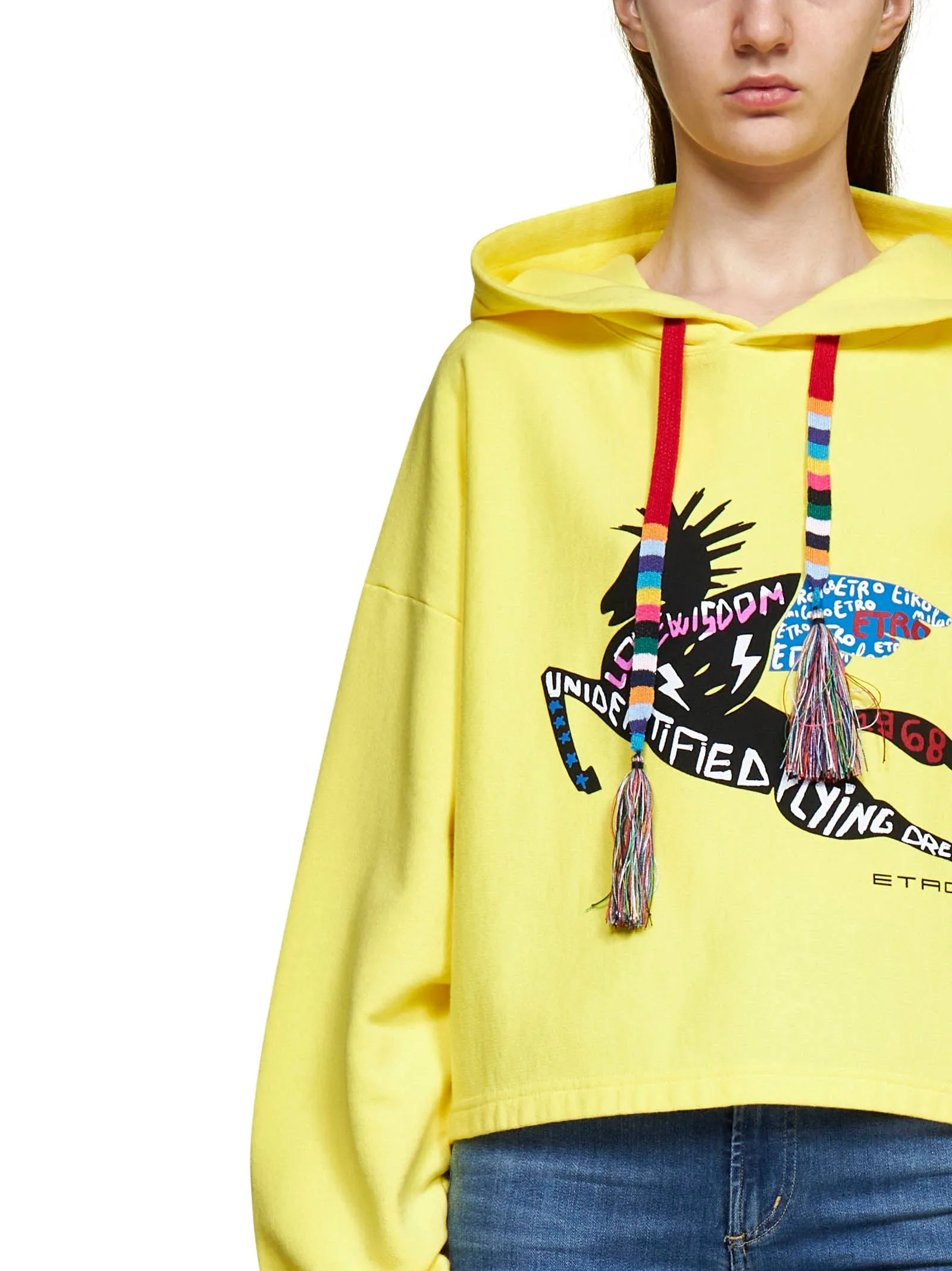 Etro Logo Detailed Drawstring Hoodie