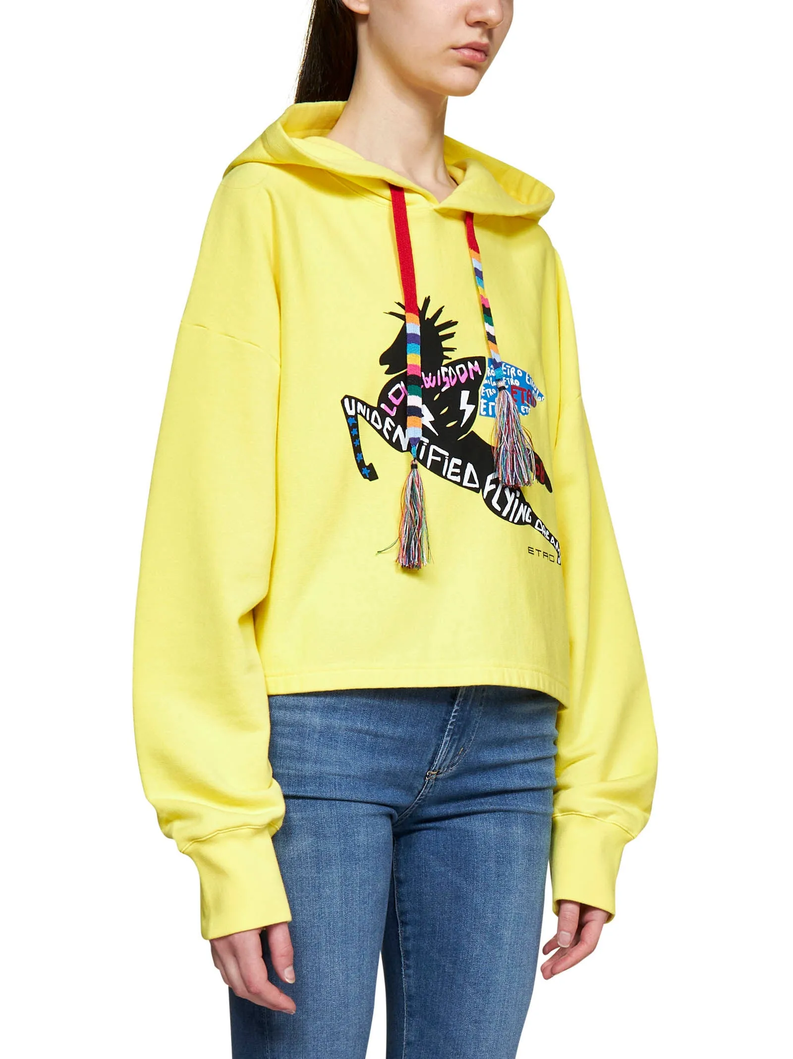 Etro Logo Detailed Drawstring Hoodie