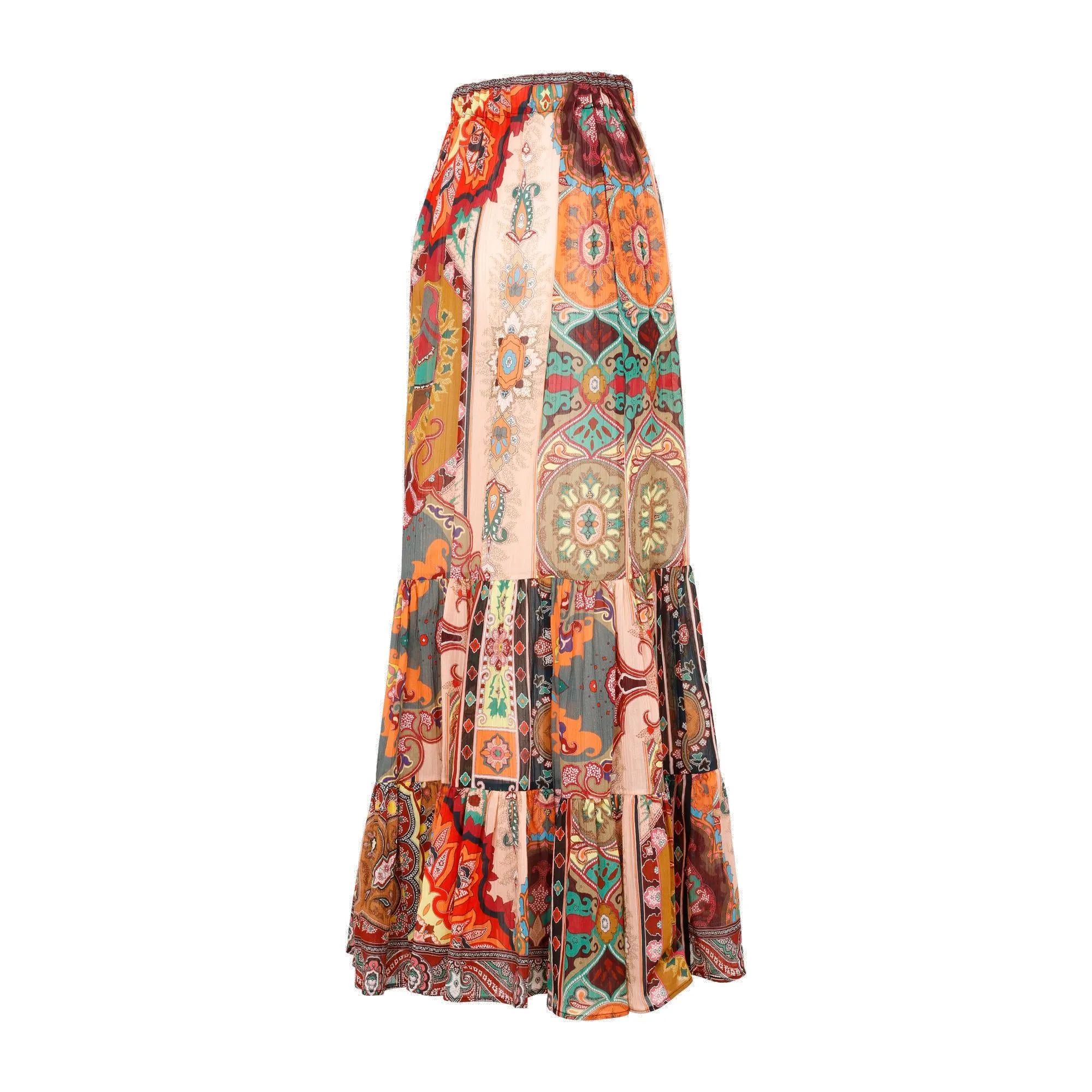 Etro Moonlight High-Waist Paisley Printed Skirt