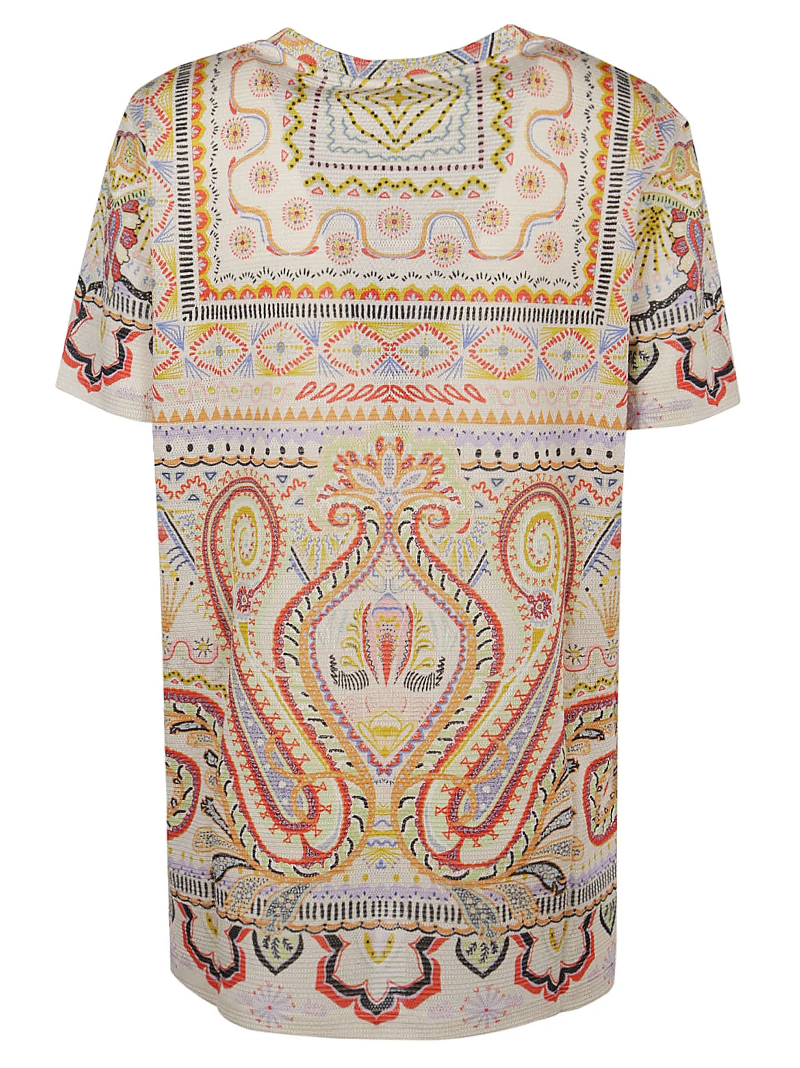 Etro Paisley Print Crewneck T-Shirt