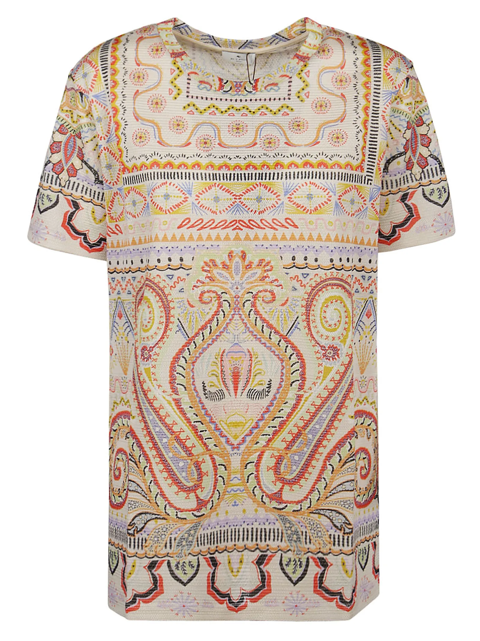 Etro Paisley Print Crewneck T-Shirt