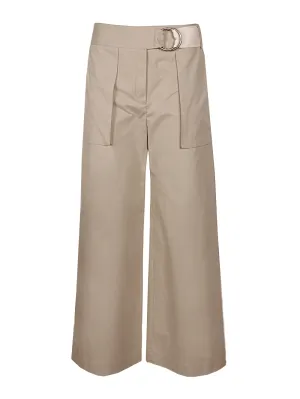 Eudon Choi Wide Leg Belted Trousers