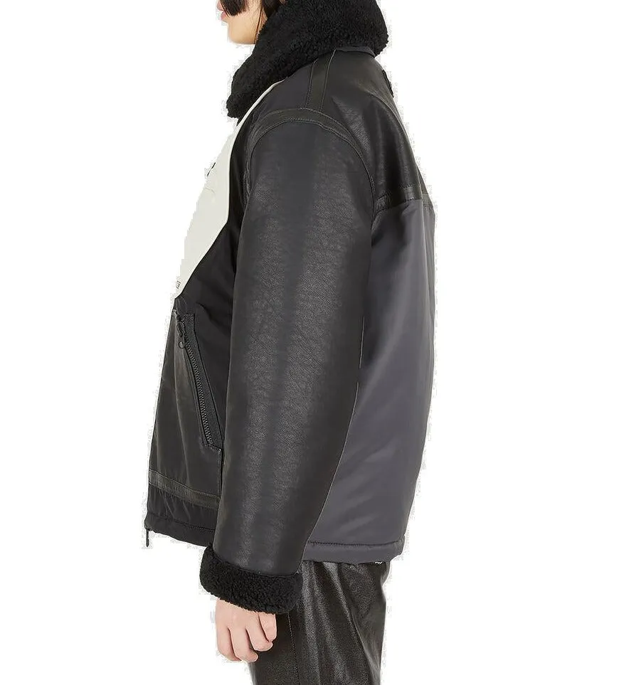 Eytys Moto Racing Logo Embossed Jacket
