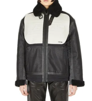 Eytys Moto Racing Logo Embossed Jacket