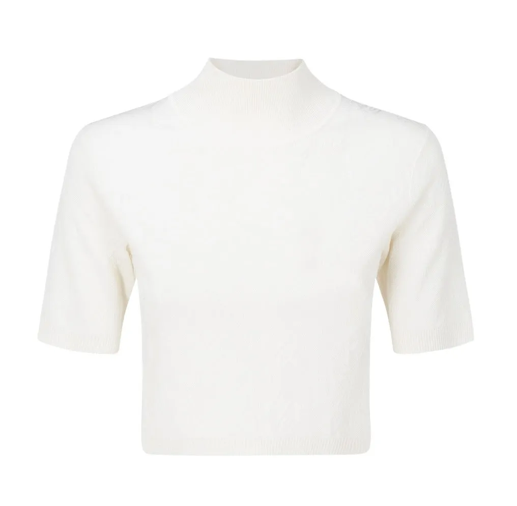 Fendi All-Over Fendi Brush Logo Top