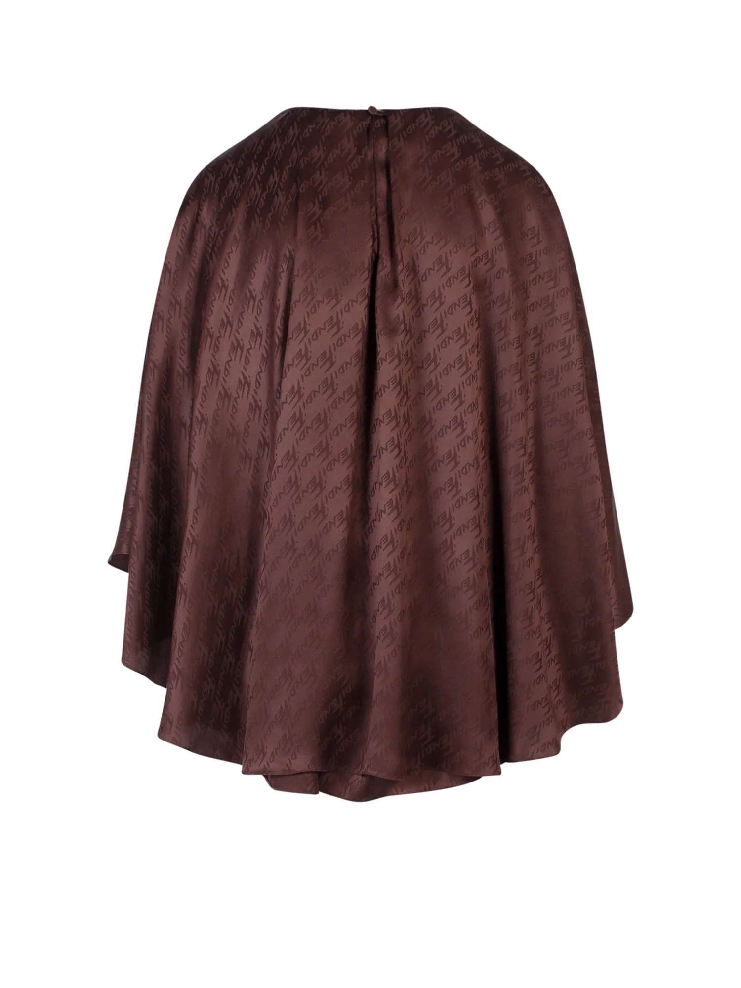 Fendi Allover Logo Printed Pleat Top