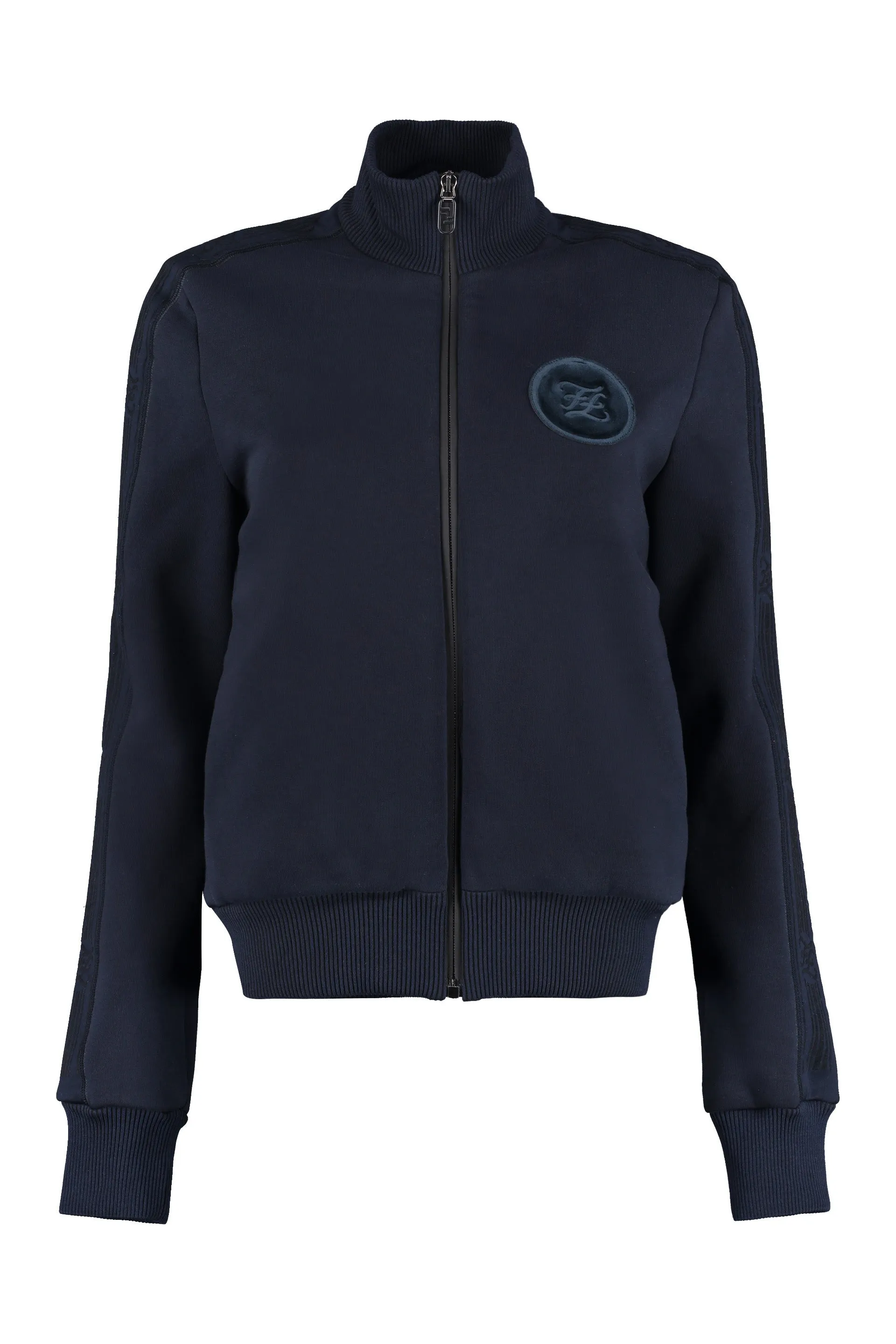 Fendi Logo Detailed Zip-Up Track Jacket