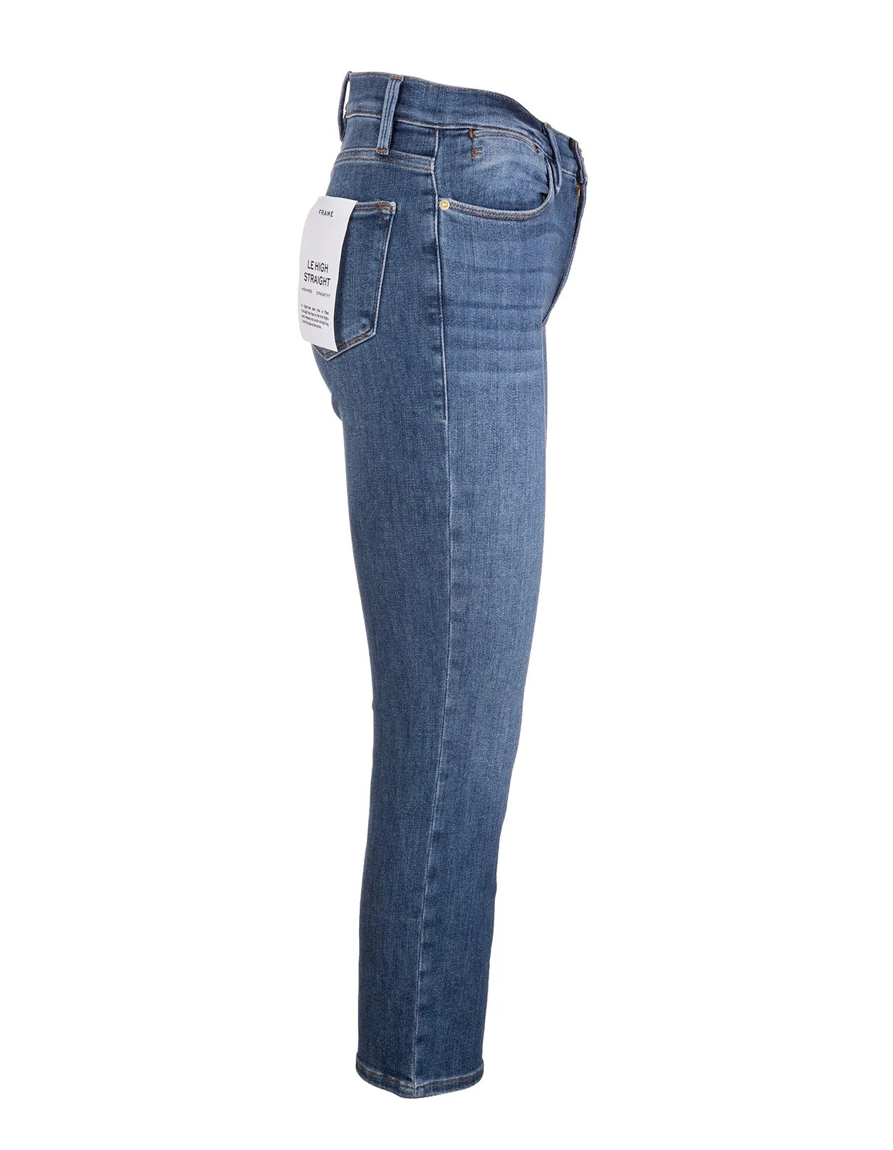 Frame Faded Effect Cropped Jeans