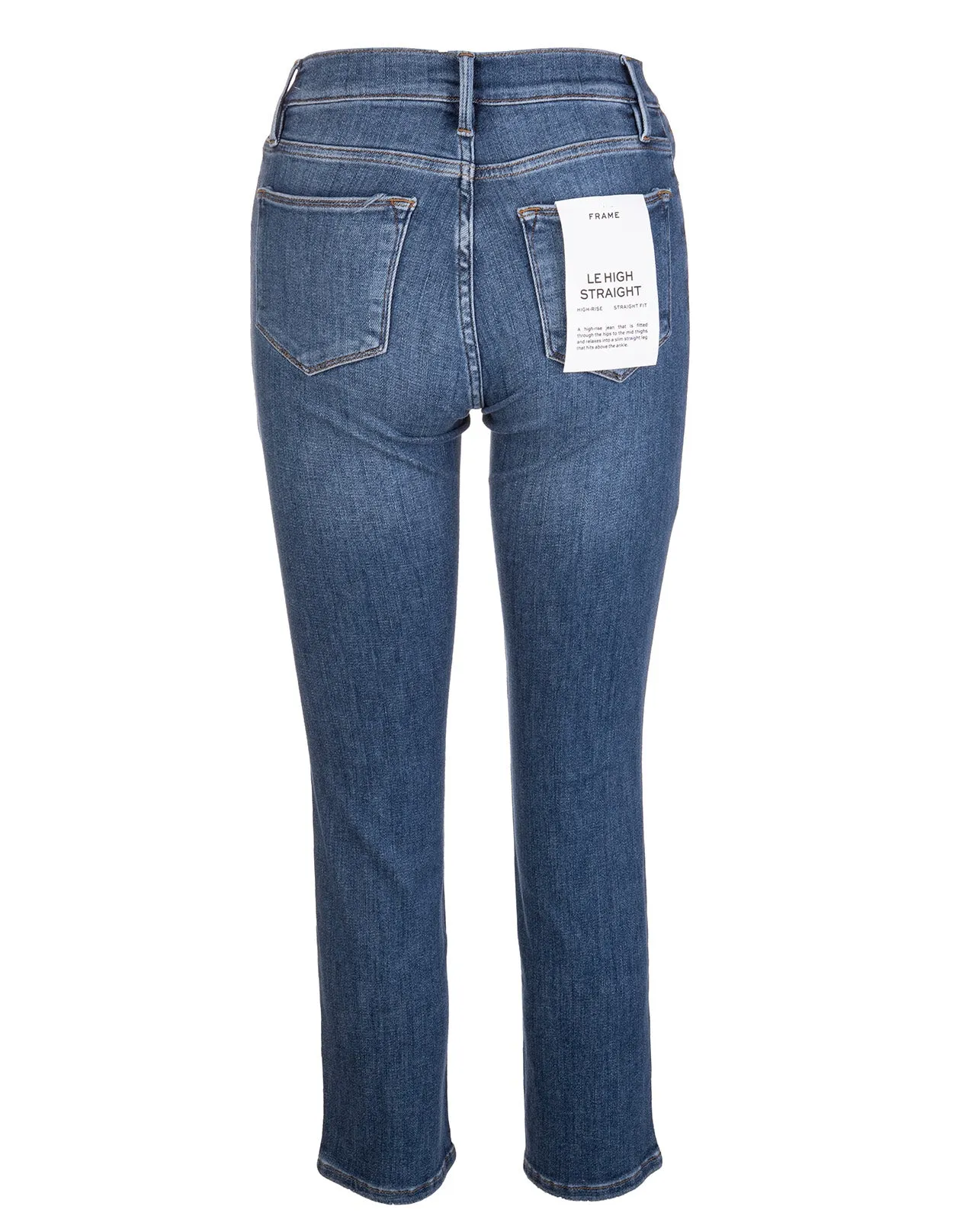 Frame Faded Effect Cropped Jeans