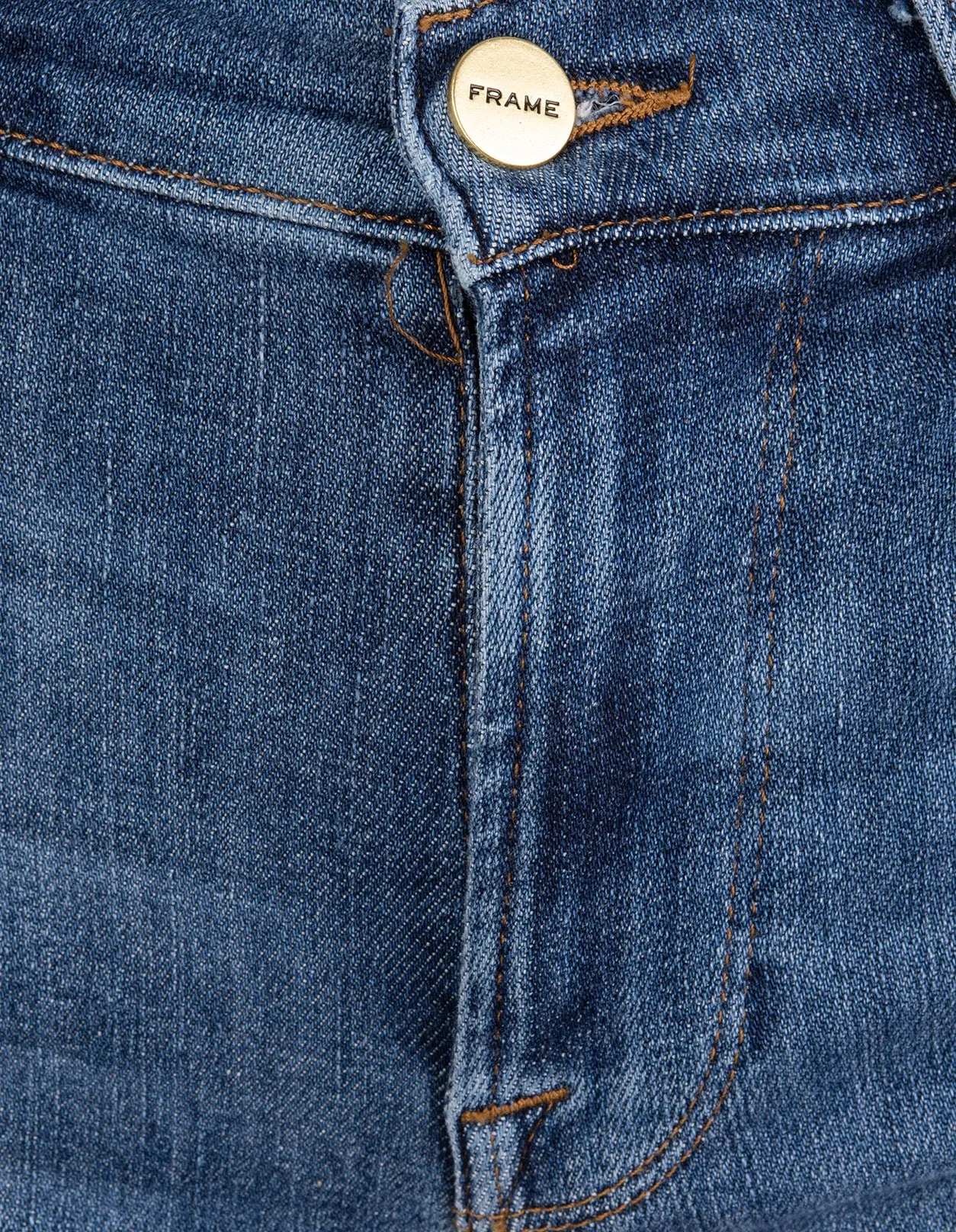 Frame Faded Effect Cropped Jeans