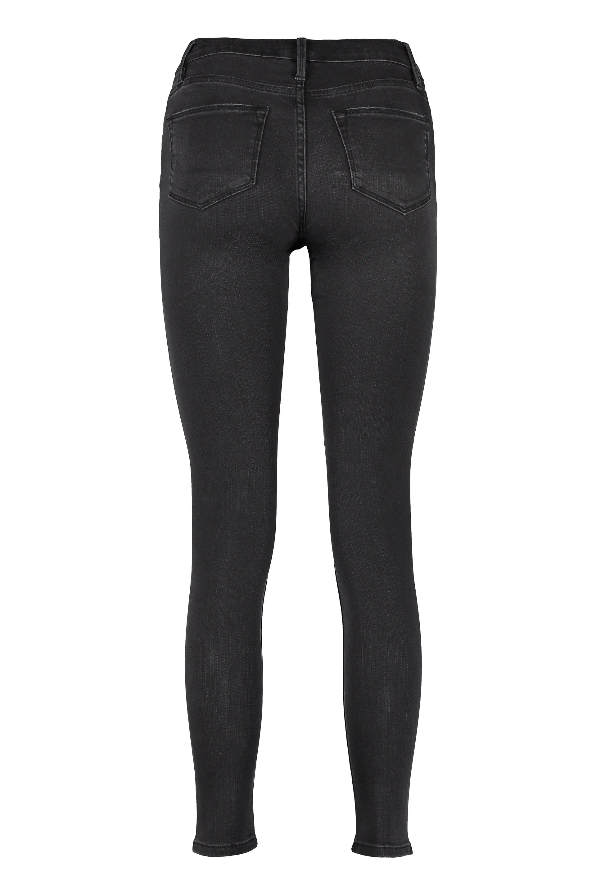 Frame Raw-Cut Hem Skinny Jeans