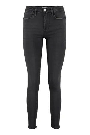 Frame Raw-Cut Hem Skinny Jeans