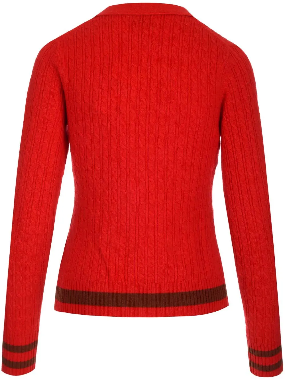 Ganni Cable-Knit Buttoned Cardigan